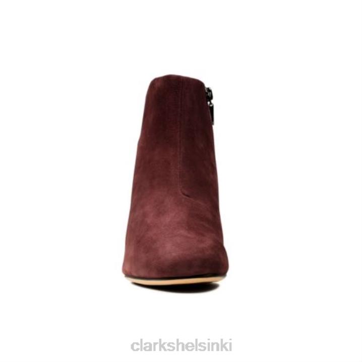 viininpunainen läpinäkyvä kasvisto Clarks sukupuolineutraali 2DHN4236 viininpunainen