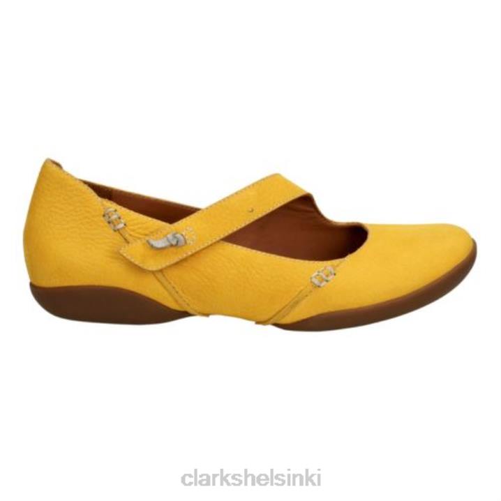 yel matala nahka clarks felicia luumu Clarks sukupuolineutraali 2DHN4064 keltainen nahka