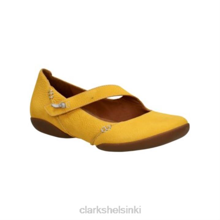 yel matala nahka clarks felicia luumu Clarks sukupuolineutraali 2DHN4064 keltainen nahka