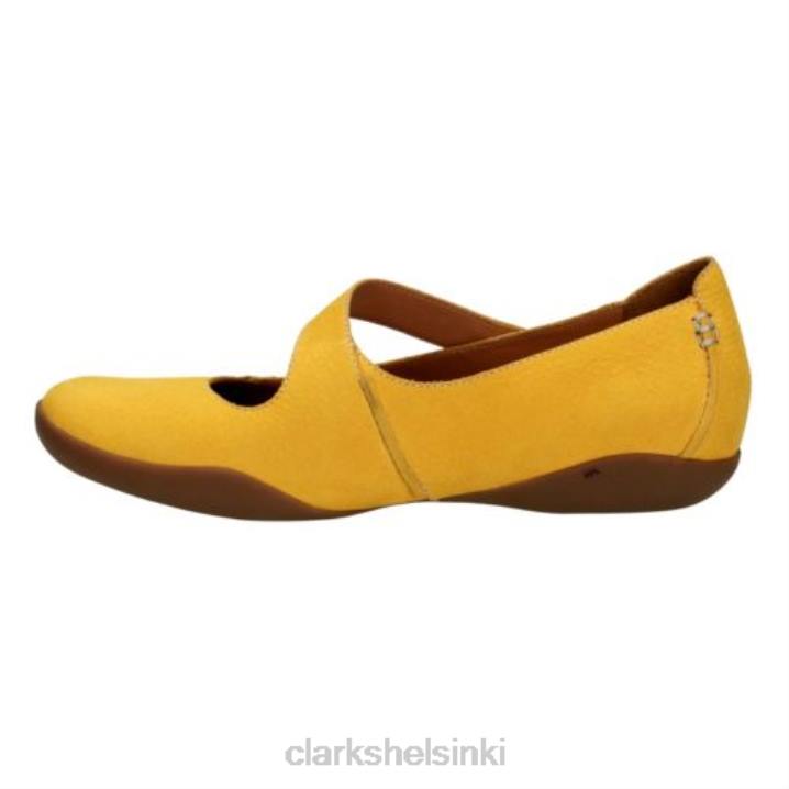 yel matala nahka clarks felicia luumu Clarks sukupuolineutraali 2DHN4064 keltainen nahka