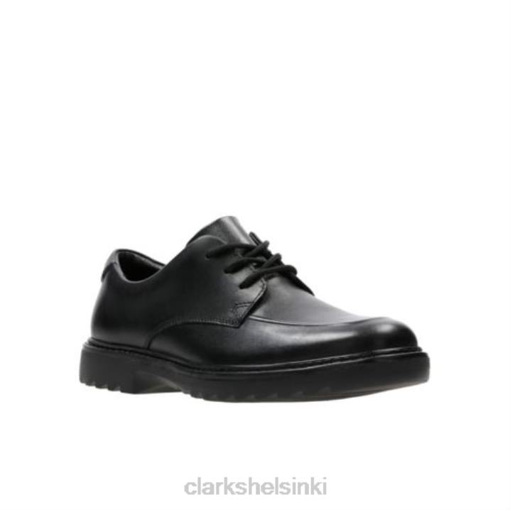 asher grove jnr g fit clarks musta nahka Clarks sukupuolineutraali 2DHN4981 musta nahka