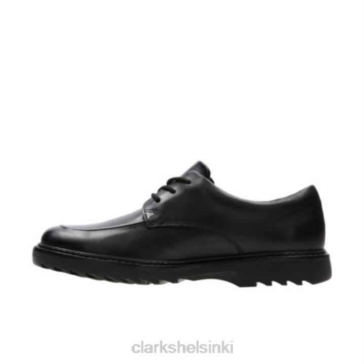 asher grove jnr g fit clarks musta nahka Clarks sukupuolineutraali 2DHN4981 musta nahka