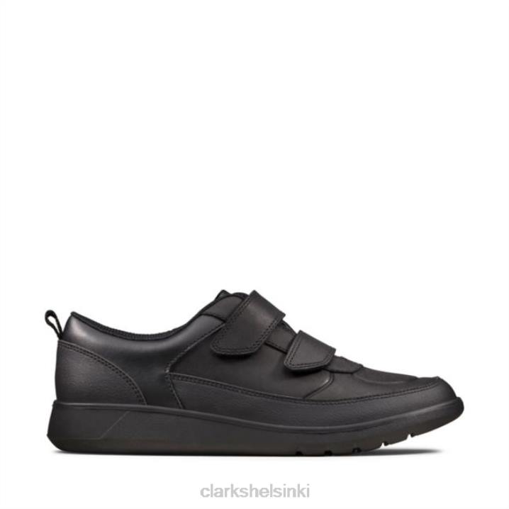 clarks black leather scape flare nuoriso musta nahka Clarks sukupuolineutraali 2DHN5833 musta nahka