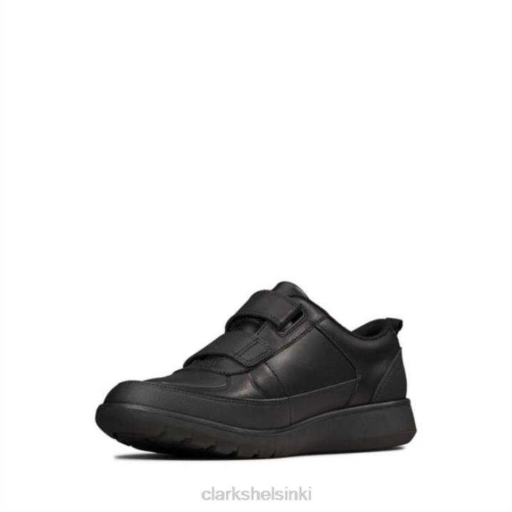 clarks black leather scape flare nuoriso musta nahka Clarks sukupuolineutraali 2DHN5833 musta nahka