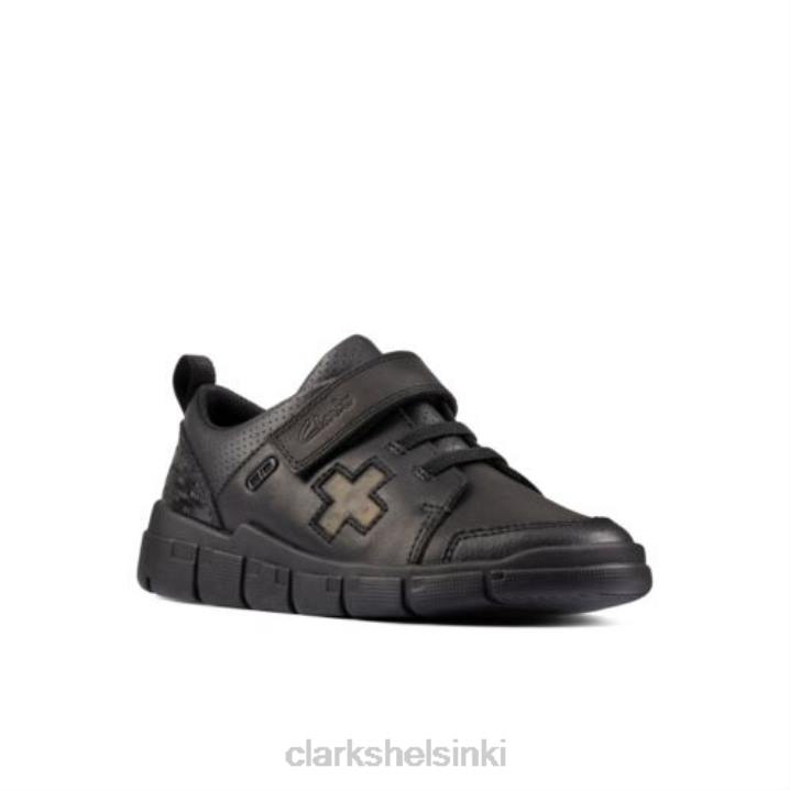 clarks koodaa flash jnr g sovi musta nahka Clarks sukupuolineutraali 2DHN4946 musta nahka