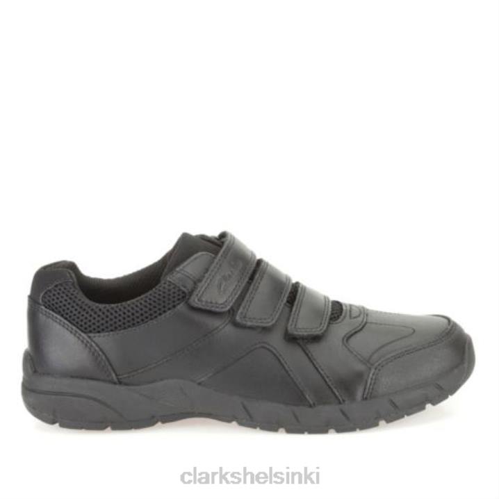 clarks musta nahka ilma oppia inf g fit Clarks sukupuolineutraali 2DHN4969 musta nahka