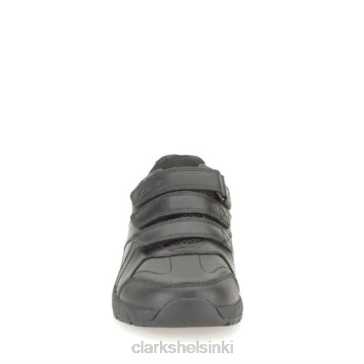 clarks musta nahka ilma oppia inf g fit Clarks sukupuolineutraali 2DHN4969 musta nahka