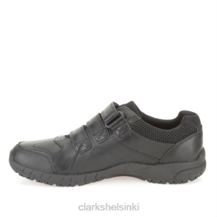 clarks musta nahka ilma oppia inf g fit Clarks sukupuolineutraali 2DHN4969 musta nahka