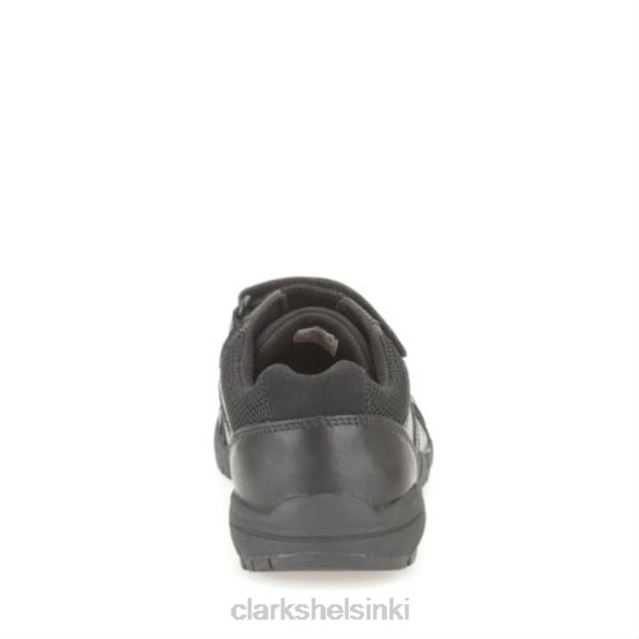 clarks musta nahka ilma oppia inf g fit Clarks sukupuolineutraali 2DHN4969 musta nahka