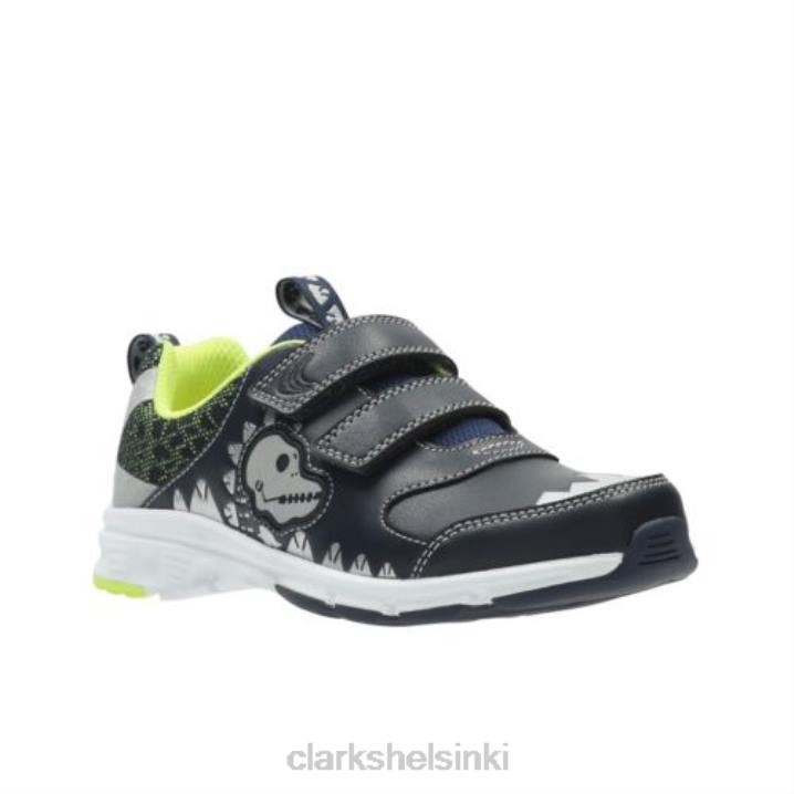 clarks pass rex inf g fit navy Clarks sukupuolineutraali 2DHN4970 laivasto