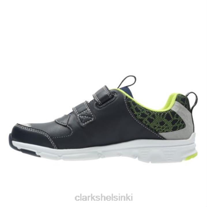 clarks pass rex inf g fit navy Clarks sukupuolineutraali 2DHN4970 laivasto