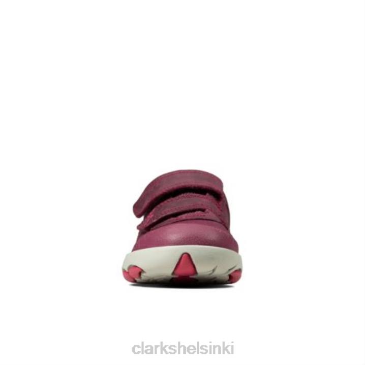 clarks rex quest inf f fit berry combi Clarks sukupuolineutraali 2DHN4722 marja yhdistelmä