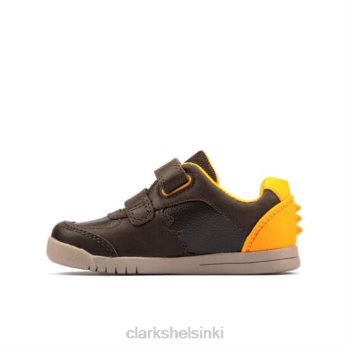 clarks ruskea nahka rex play fst g fit Clarks sukupuolineutraali 2DHN4953 ruskeaa nahkaa