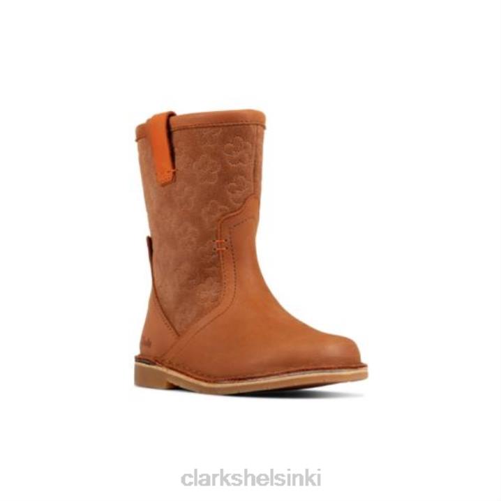 clarks tan nahka komeetta pop fst g fit Clarks sukupuolineutraali 2DHN4569 ruskea nahka