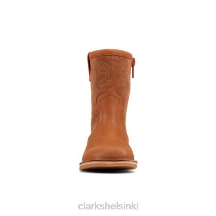clarks tan nahka komeetta pop fst g fit Clarks sukupuolineutraali 2DHN4569 ruskea nahka