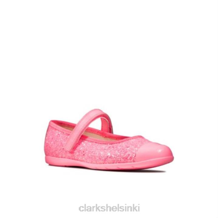 dance tap inf f fit clarks pinkki synteettinen Clarks sukupuolineutraali 2DHN4725 pinkki synteettinen