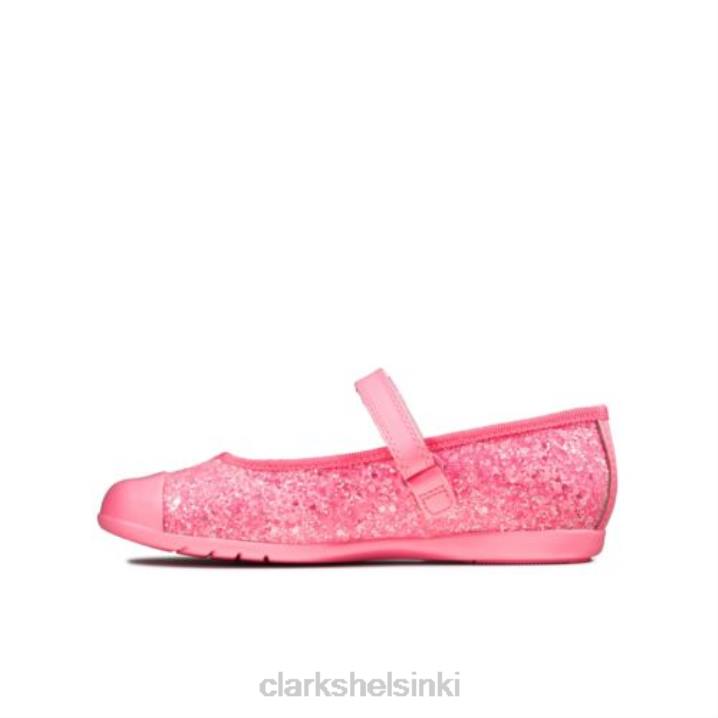 dance tap inf f fit clarks pinkki synteettinen Clarks sukupuolineutraali 2DHN4725 pinkki synteettinen