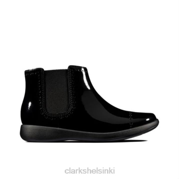 etch form inf g fit clarks black patent Clarks sukupuolineutraali 2DHN4583 musta patentti