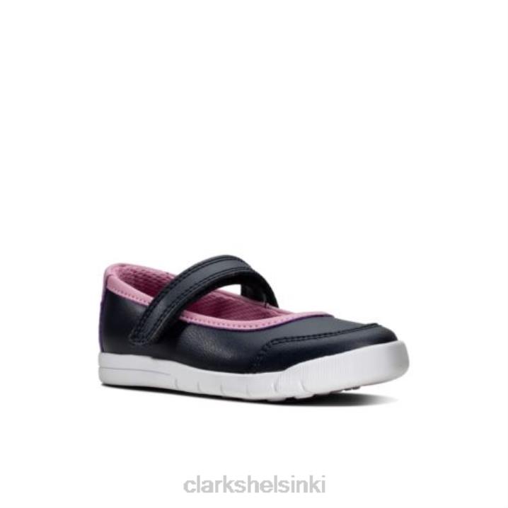 laivastonsininen nahka clarks emery halo fst g fit Clarks sukupuolineutraali 2DHN4728 laivastonsininen nahka