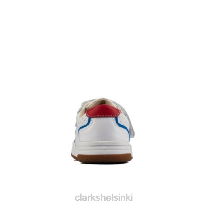 valkoinen nahka fawn soolo jnr f fit clarks Clarks sukupuolineutraali 2DHN4956 valkoista nahkaa