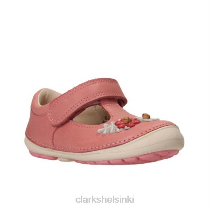 vauvan pinkki clarks pehmeästi kukkii fst f fit Clarks sukupuolineutraali 2DHN4707 vauvan pinkki