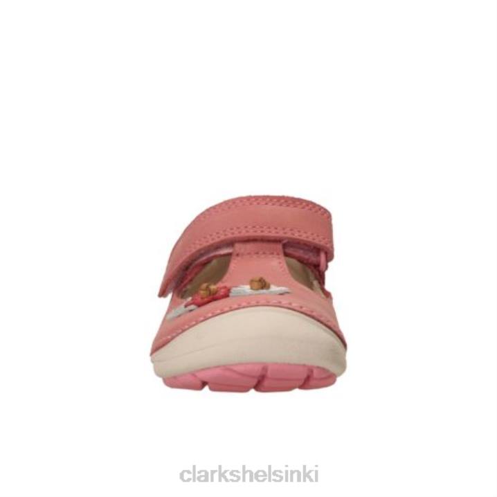 vauvan pinkki clarks pehmeästi kukkii fst f fit Clarks sukupuolineutraali 2DHN4707 vauvan pinkki