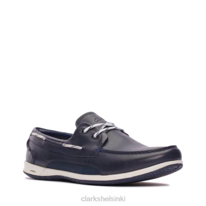 orson harbor navy nahka clarks navy nahka Clarks sukupuolineutraali 2DHN5613 laivastonsininen nahka