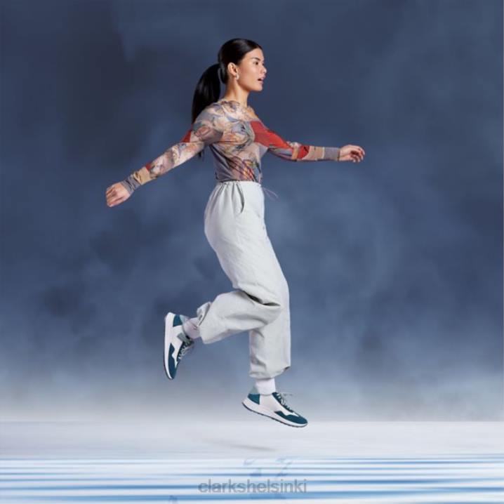 dash lite lo teal combi clarks taal combi Clarks sukupuolineutraali 2DHN6087 sinivihreä yhdistelmä