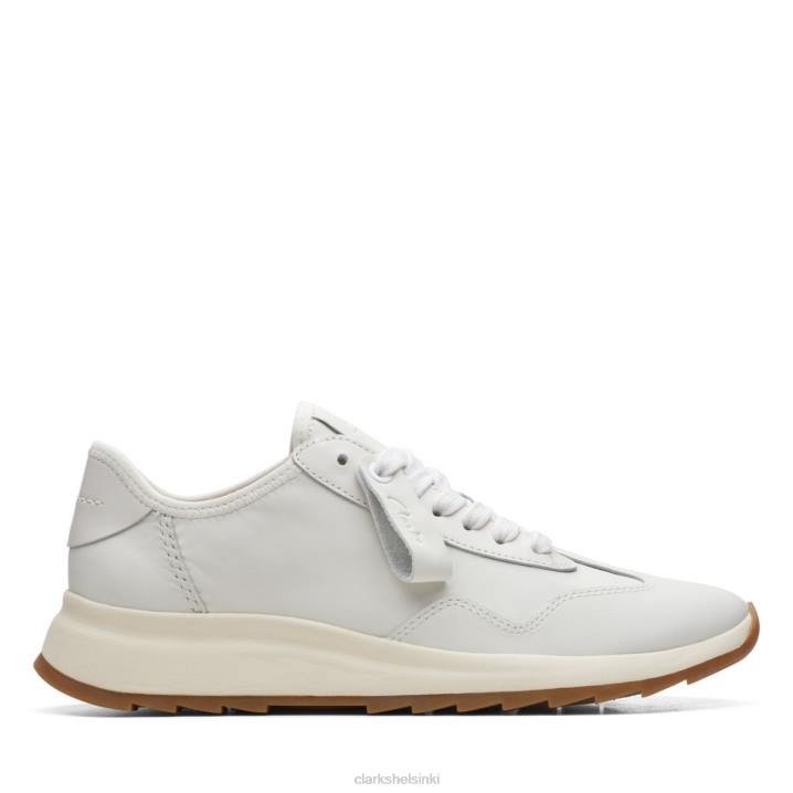 luonnonvalkoinen nahka dash lite lo off white leather clarks Clarks sukupuolineutraali 2DHN6084 luonnonvalkoista nahkaa