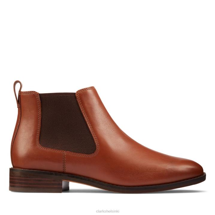 ria chelsea tan nahka clarks tan nahka Clarks sukupuolineutraali 2DHN6495 ruskea nahka
