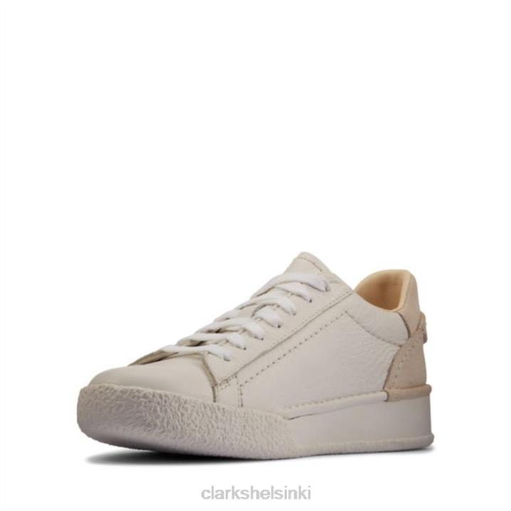 valkoinen nahka clarks askartelukuppi pitsi valkoinen nahka Clarks sukupuolineutraali 2DHN5139 valkoista nahkaa
