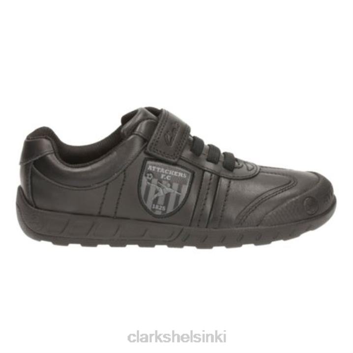 black clarks leaderplay inf g fit Clarks lapset 2DHN4915 musta