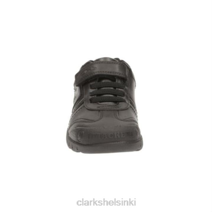 clarks leaderplay jnr f fit musta nahka Clarks lapset 2DHN4882 musta nahka