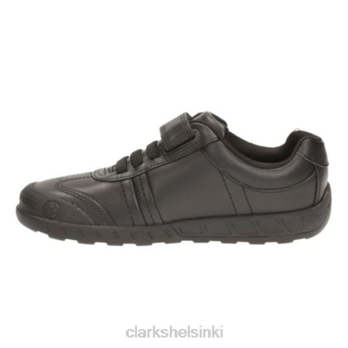 clarks leaderplay jnr f fit musta nahka Clarks lapset 2DHN4882 musta nahka
