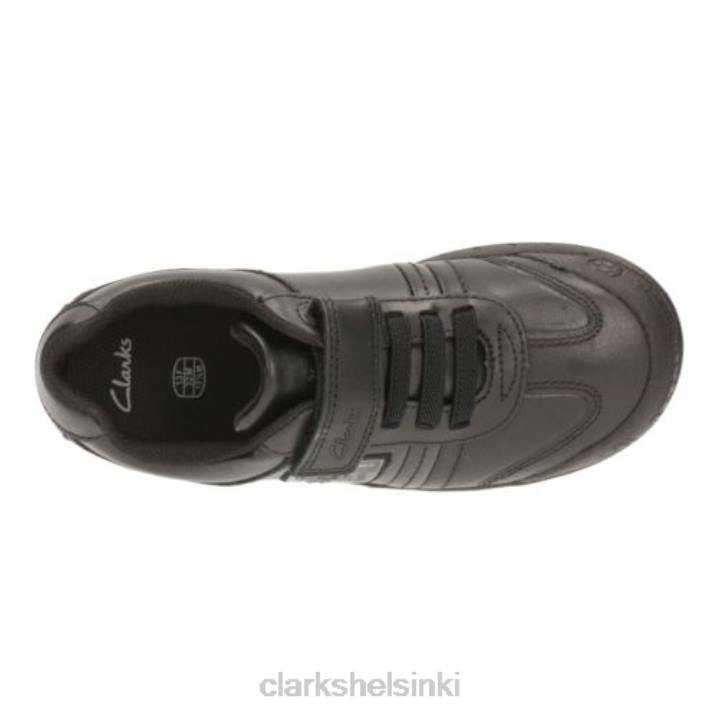clarks leaderplay jnr f fit musta nahka Clarks lapset 2DHN4882 musta nahka