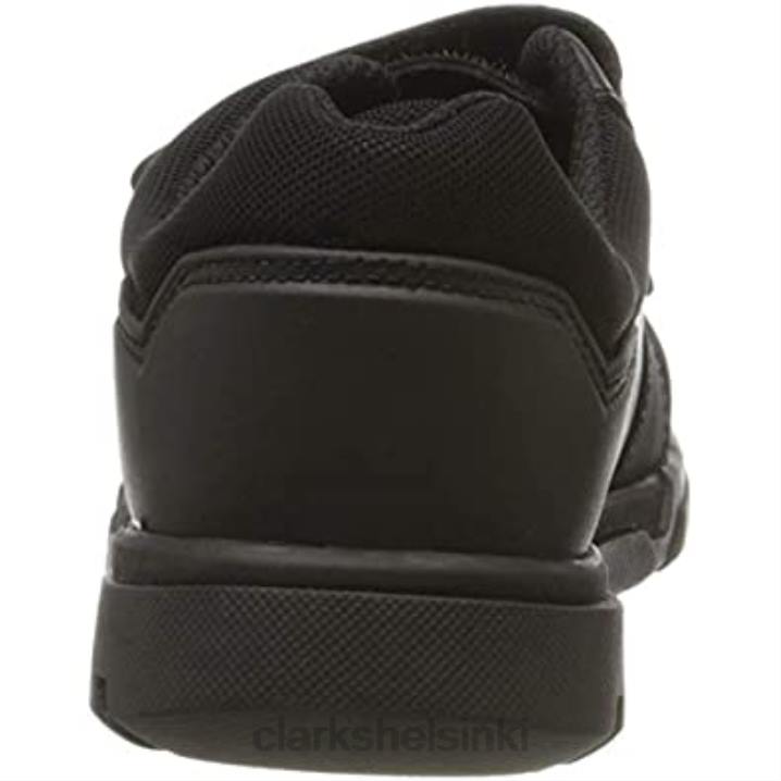 musta nahka blake street musta nahka pojat rip tape koulukengät clarks Clarks lapset 2DHN812 musta nahka
