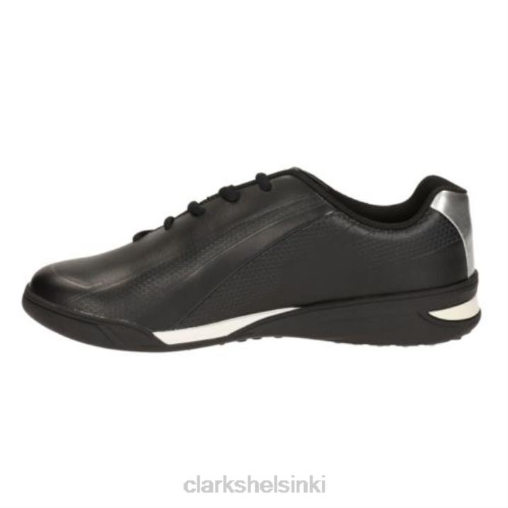 palkintojuoksu jnr f fit musta nahka clarks Clarks lapset 2DHN4934 musta nahka