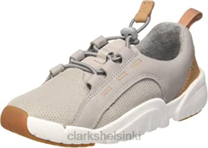 clarks boys tri weave tennarit harmaa harmaa nahka harmaa nahka Clarks lapset 2DHN2594 harmaa harmaa nahka harmaa nahka