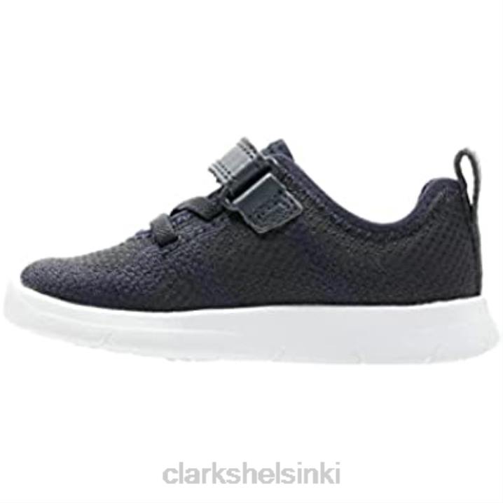 pojan ath flux t matalat tennarit clarks blue navy navy Clarks lapset 2DHN1125 sininen laivastonsininen laivasto