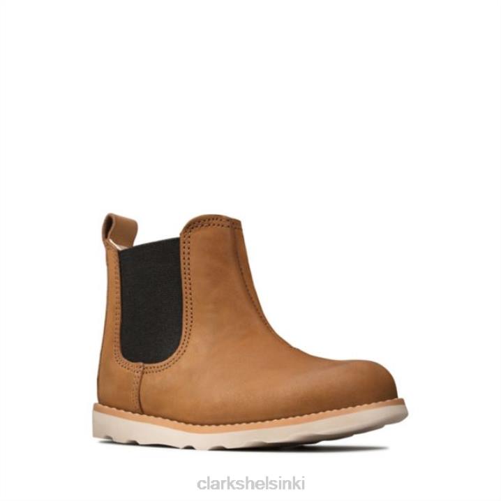 tan nahkakruunu halo taapero rusketus nahka clarks Clarks lapset 2DHN5740 ruskea nahka