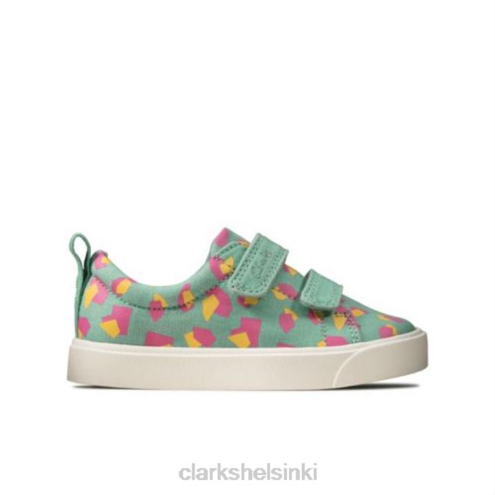 city ​​bright inf g fit clarks sage combi Clarks lapset 2DHN4591 salvia yhdistelmä