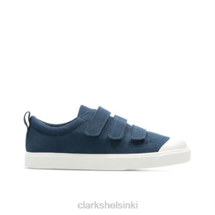 clarks navy city flare lo inf g fit Clarks lapset 2DHN4825 laivasto