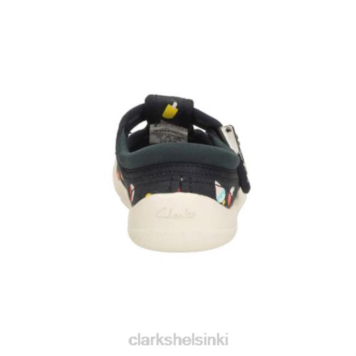 navy canvas clarks briley sky fst e fit Clarks lapset 2DHN4811 laivastonsininen kangas