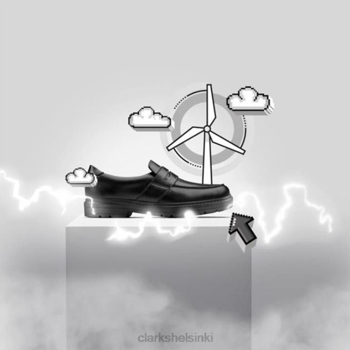 musta nahka clarks loxham askartelu nuoriso musta nahka Clarks lapset 2DHN5963 musta nahka