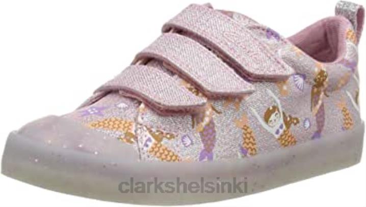 Foxing print kid tekstiili canvas clarks Clarks lapset 2DHN1871