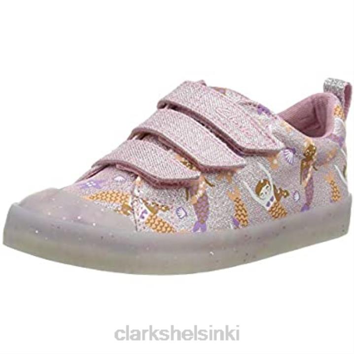 Foxing print kid tekstiili canvas clarks Clarks lapset 2DHN1871