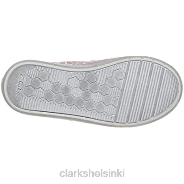 Foxing print kid tekstiili canvas clarks Clarks lapset 2DHN1871