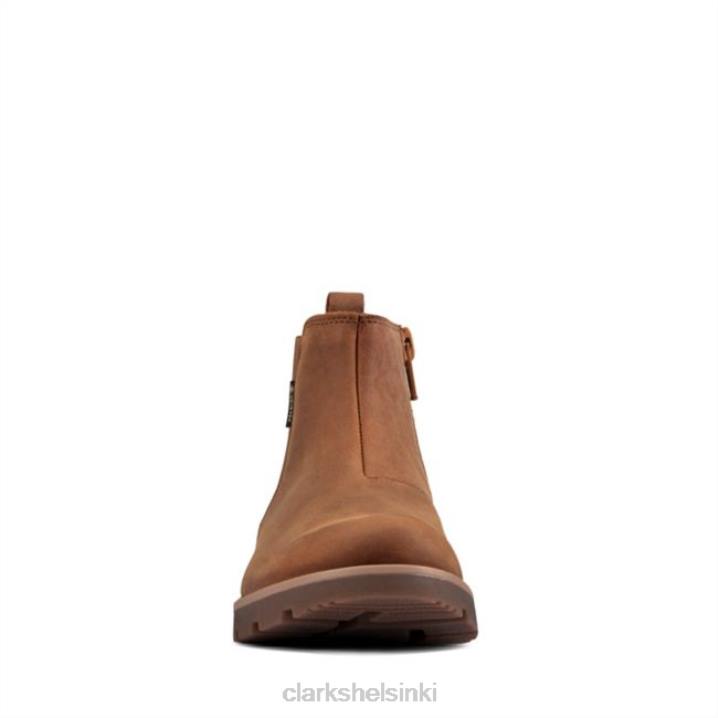 clarks tan nahka nummen meri gore-tex kid tan nahka Clarks lapset 2DHN5929 ruskea nahka