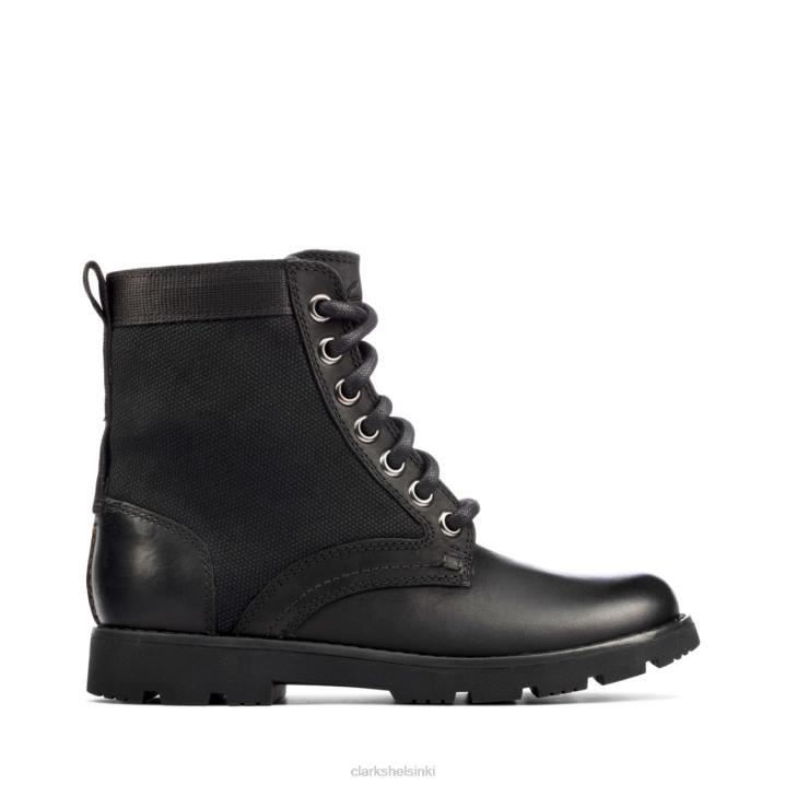 musta nahka clarks heath chard kid musta nahka Clarks lapset 2DHN5936 musta nahka