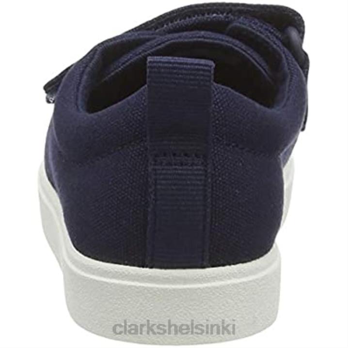 sininen laivastonsininen kangas laivastonsininen kangas clarks unisex lasten kaupunkitunnelma k matalat tennarit Clarks lapset 2DHN923 sininen navy canvas laivastonsininen kangas